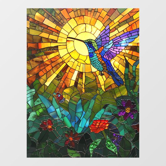 Hummingbird Window Cling Raamsticker (Vel)