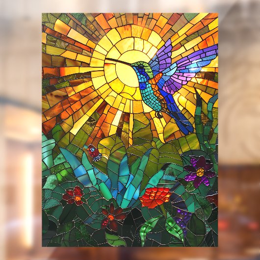 Hummingbird Window Cling Raamsticker (Vel 2)