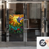 Hummingbird Window Cling Raamsticker (Kantoordeur)