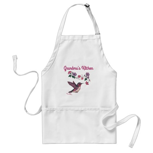 Hummingbird Women's Apron Standaard Schort (Voorkant)