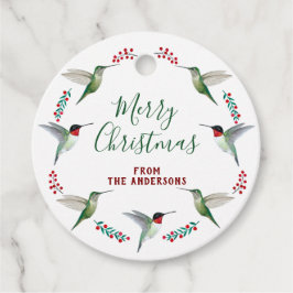 Hummingbird Wreath Bedankjes Labels