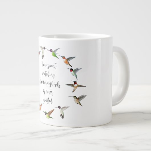 Hummingbird Wreath Grote Koffiekop (Voorkant rechts)