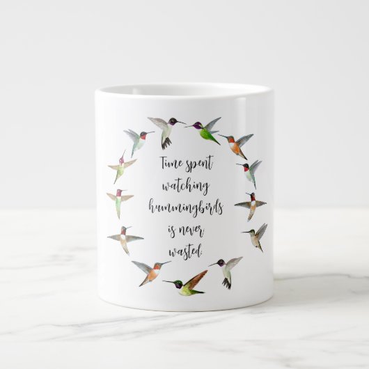 Hummingbird Wreath Grote Koffiekop (Voorkant)