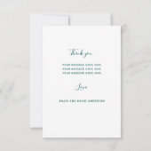 Hummingbird Wreath Weddenschap Hartelijk dank Kaart (Achterkant)