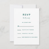 Hummingbird Wreath Wedding RSVP Kaart (Achterkant)