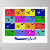 Hummingbird x16 (getitreerd) poster (Voorkant)
