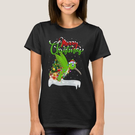 Hummingbird   Xmas Decorations Hummingbird Christm T-shirt (Voorkant)
