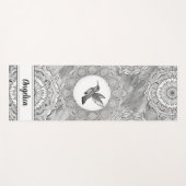 Hummingbird Yoga Mat met Indiase Mandala Art (Voorkant (horizontaal))