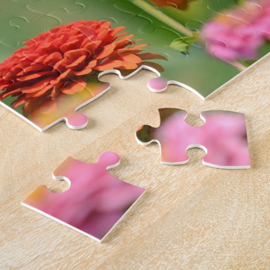 Hummingbird Zinnia Flowers Legpuzzel (Zijkant)
