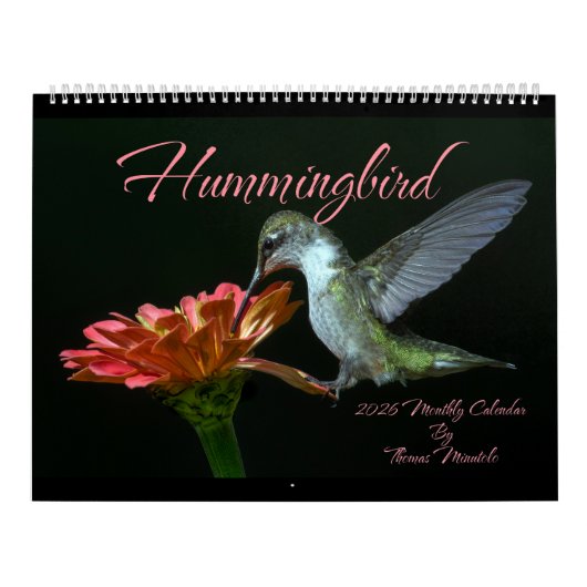 Hummingbirds 2026 Monthly Calendar By Tom Minutolo Kalender (Hoes)