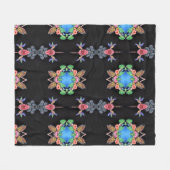 Hummingbirds and Butterflies Fleece Blanket (Voorkant (Horizontaal))