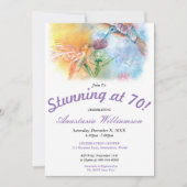 HUMMINGBIRDS BEGINNEN OM 60 UUR! PARTIJINVITATIE KAART (Voorkant)