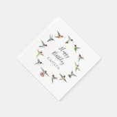 Hummingbirds Birthday Servet (Hoek)