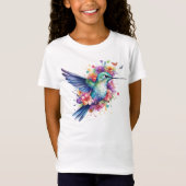 Hummingbirds Bloemenboeket Verjaardagsfeest T-shirt (Voorkant)
