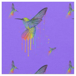 HummingBirds Blue en Brights Fabric Stof