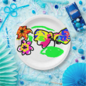 Hummingbirds Bruiloft  Papieren Bordje (Feest)