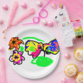 Hummingbirds Bruiloft  Papieren Bordje (Feest)