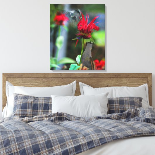 HUMMINGBIRDS - Canvasprint - 20 x 24 Canvas Afdruk (Insitu (Slaapkamer))