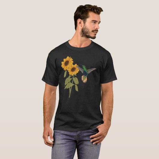 Hummingbirds Cute Bird Animal Graphic T-shirt (Voorkant volledig)