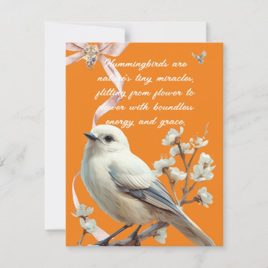 HUMMINGBIRDS FEESTDAGENKAART (Voorkant)