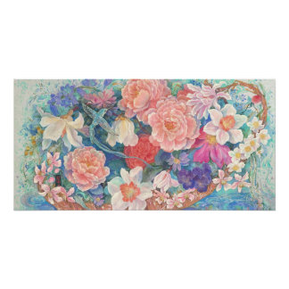 Hummingbird's Floating Garden Perfect Poster