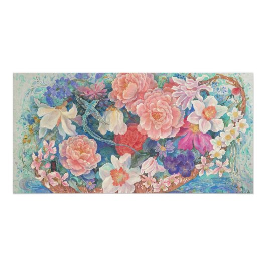 Hummingbird's Floating Garden Perfect Poster (Voorkant)