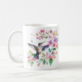Hummingbirds Floral Wreath Koffiemok (Links)