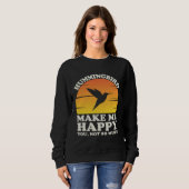 Hummingbirds Make Me Happy Hummingbird Clothes Hum Trui (Voorkant volledig)