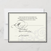 Hummingbirds n Swirls - RSVP Response Kaart (Voorkant)