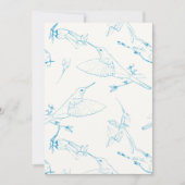 Hummingbirds Pattern Save The Date (Voorkant)