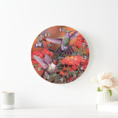 Hummingbirds Round (Large) Wall Clock Grote Klok (Huis)