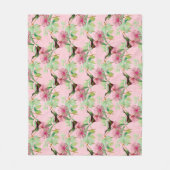 HummingBirds Serie Ontwerp Eén Fleece Deken (Voorkant)