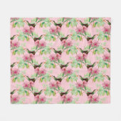 HummingBirds Serie Ontwerp Eén Fleece Deken (Voorkant (Horizontaal))