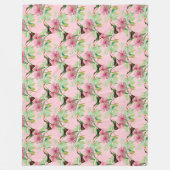 HummingBirds serie ontwerp een ~ groot Fleece Deken (Voorkant)