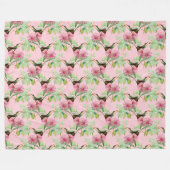 HummingBirds serie ontwerp een ~ groot Fleece Deken (Voorkant (Horizontaal))