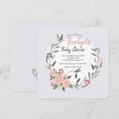 Hummingbirds Square uitnodiging (Voorkant / Achterkant)