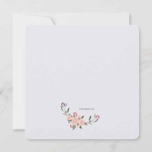 Hummingbirds Square uitnodiging (Achterkant)