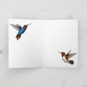 Hummingbirds Thank You Kaart (Binnen)