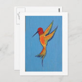 Hummingvogel 2 briefkaart (Voorkant / Achterkant)