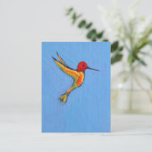 Hummingvogel 3 briefkaart (Staand voorkant)