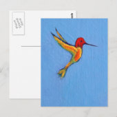 Hummingvogel 3 briefkaart (Voorkant / Achterkant)