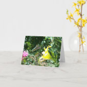 Hummingvogel 5 kaart (Gele Bloem)