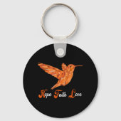HummingVogel Aml Leukemie Bewustheid Sleutelhanger (Voorkant)