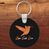 HummingVogel Aml Leukemie Bewustheid Sleutelhanger (Voorkant)