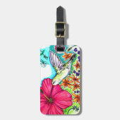 Hummingvogel Bagagelabel (Voorkant verticaal)