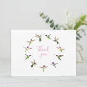 Hummingvogel Bedankkaart (Staand voorkant)