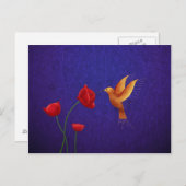 Hummingvogel Briefkaart (Voorkant / Achterkant)