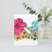 Hummingvogel Briefkaart (Staand voorkant)