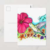 Hummingvogel Briefkaart (Voorkant / Achterkant)