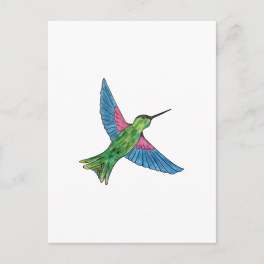 Hummingvogel Briefkaart (Voorkant)